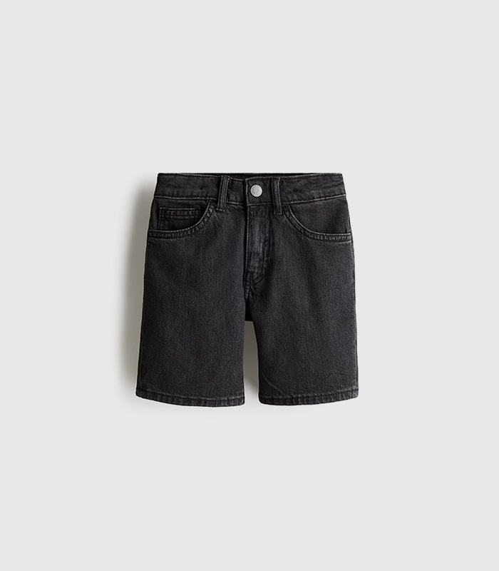 black-denim-shorts.jpeg Black denim shorts - Imagen 1
